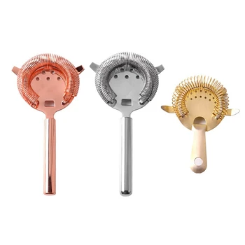 

60Pcs Stainless Steel Cocktail Shaker Bar Ice Strainer Wire Mixed Drink Bartender Professional Tool Bar Accessories Wholesale K1