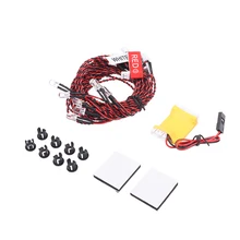 

1Set Flash RC LED Light Kit 8 LED Lighting System For RC Helicopter Airplane 4 Alaways Light 4 Strobe Light RC Airplane