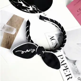 36 шт/лот DIY мульти простые ткани любовь буквы печать повязка на голову для ребенка косичка повязка для волос уход и инструменты для укладки HA824