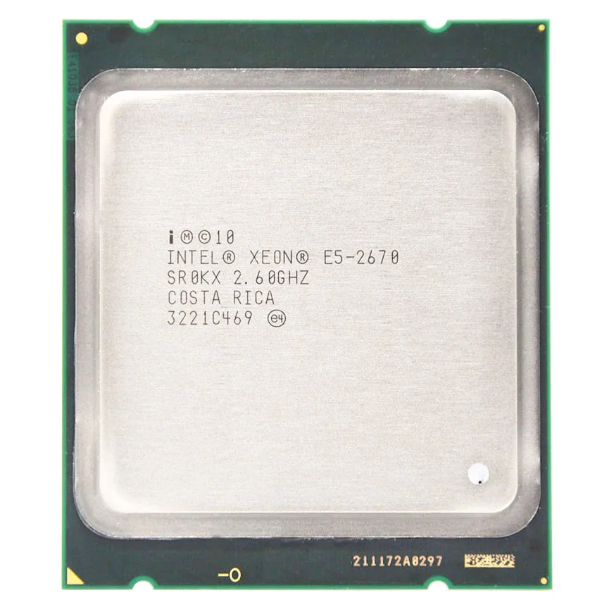 Процессор Intel xeon e5 2670 E5-2670 2 6 ГГц 20 МБ кэш-памяти 8 00 ГТ/с LGA 2011 8-ядерный 16-поточный
