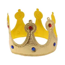 2 цвета Birthday Crown Шапки девушка queen шляпа для маленьких мальчиков King Пижама для детей и взрослых, вечерние Шапки вечерние украшение корона поставки золотого, серебряного цвета A35