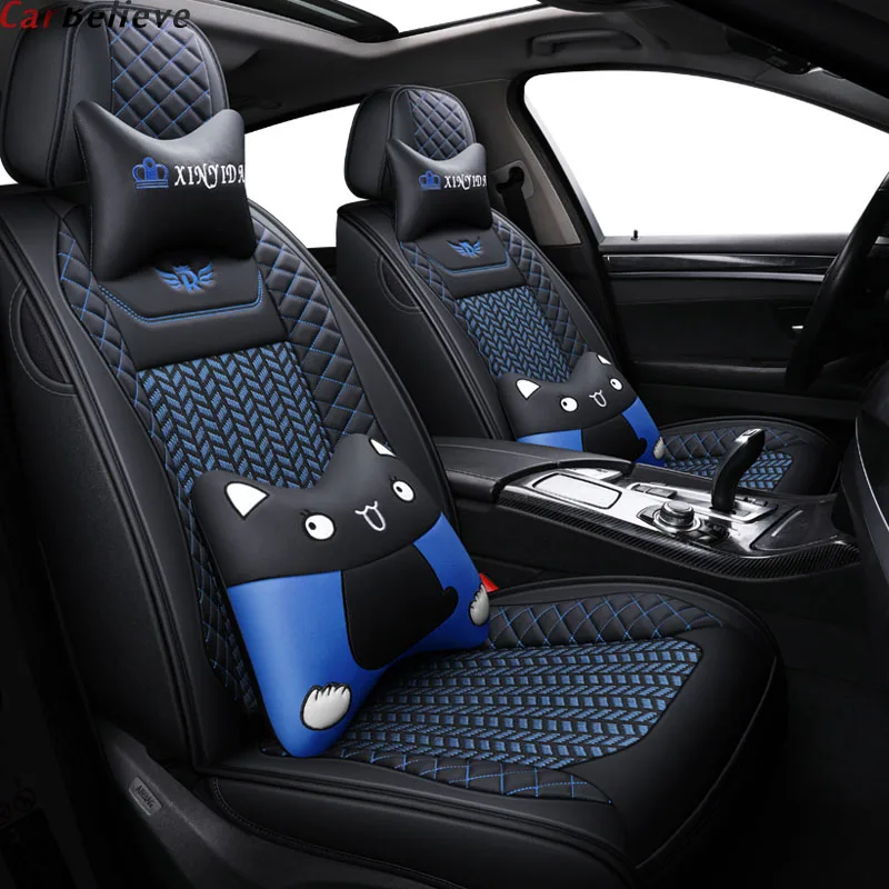 

car believe leather car seat cover For honda freed stream accord 2018 crv civic 2006 2011 city 2010 fit accessories seat covers