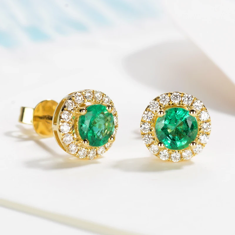 

ZHOUYANG Stud Earrings For Women Colorful Optional Earing Jewelry Black / Yellow Gold / Silver Color Women's Earring E836M