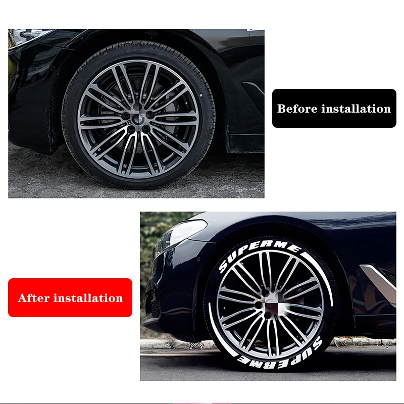 4 шт. шины шина для автомобиля наклейки колеса для f10 f15 f25 f30 f34 BMW Универсальный тюнинг 3D персонализированный ярлык покрышек легкая установка