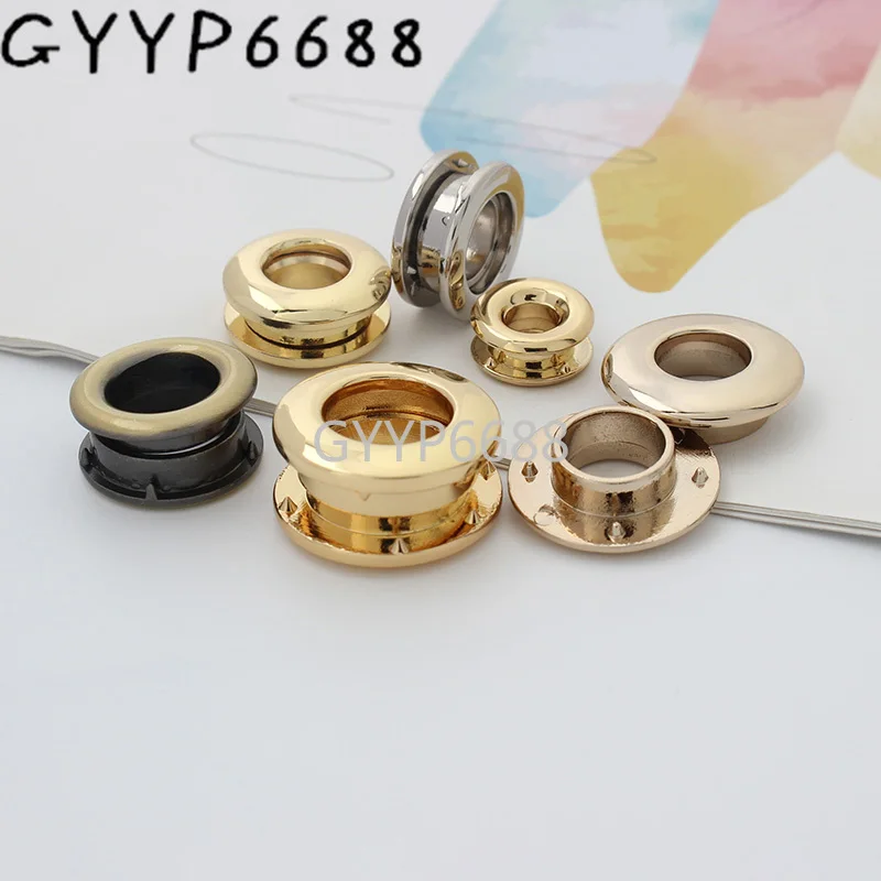 10-30-100pcs 6 colors 5-8-10-11mm inner polished eyelets for lady handbag decoration accessories chain purse hardware