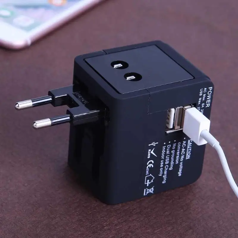 Универсальный адаптер питания Электрический конвертер мир USB путешествия штекер