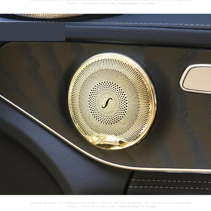 Автомобильные аксессуары для Mercedes Benz C Class C260L/GLC260L/C200L, 4 шт., автомобильные аудио колонки, накладка на дверь, громкий динамик, накладка