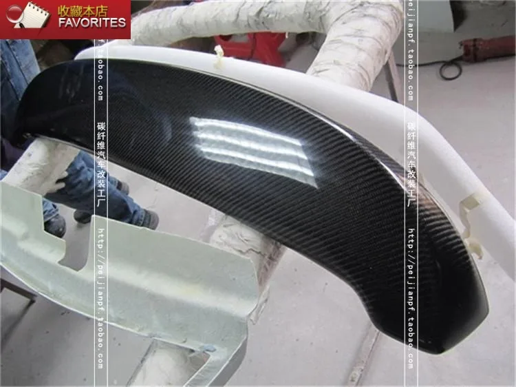 Подходит для Nissan Tiida 2005-2010 углеродного волокна задний спойлер заднее крыло