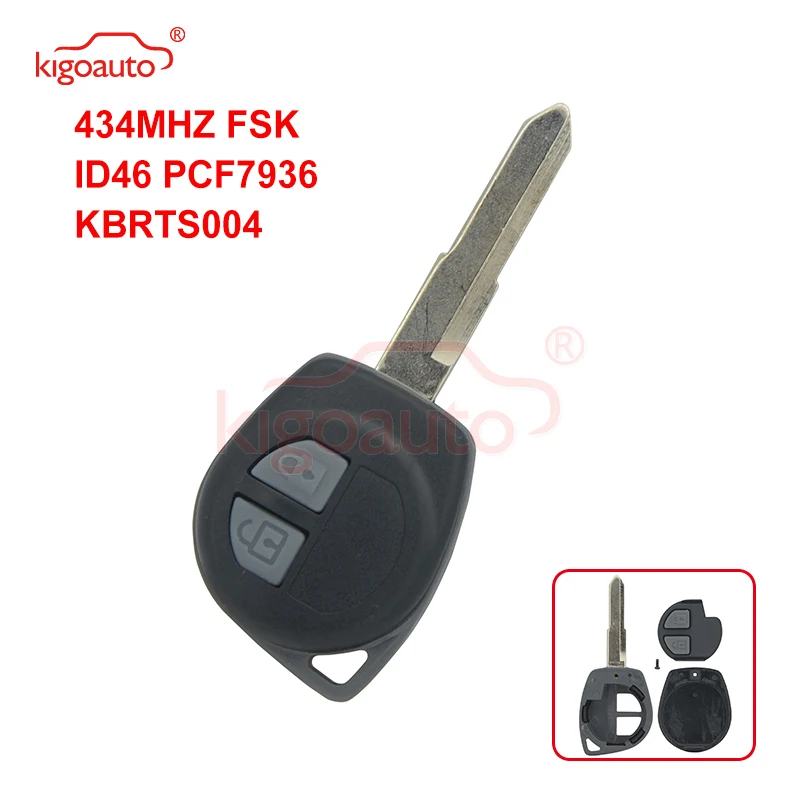 Kigoauto KBRTS004 дистанционный ключ 434 МГц проекция 2004 для Suzuki Swift 2 button 2005 2006 2007 2008 2009 2010 |