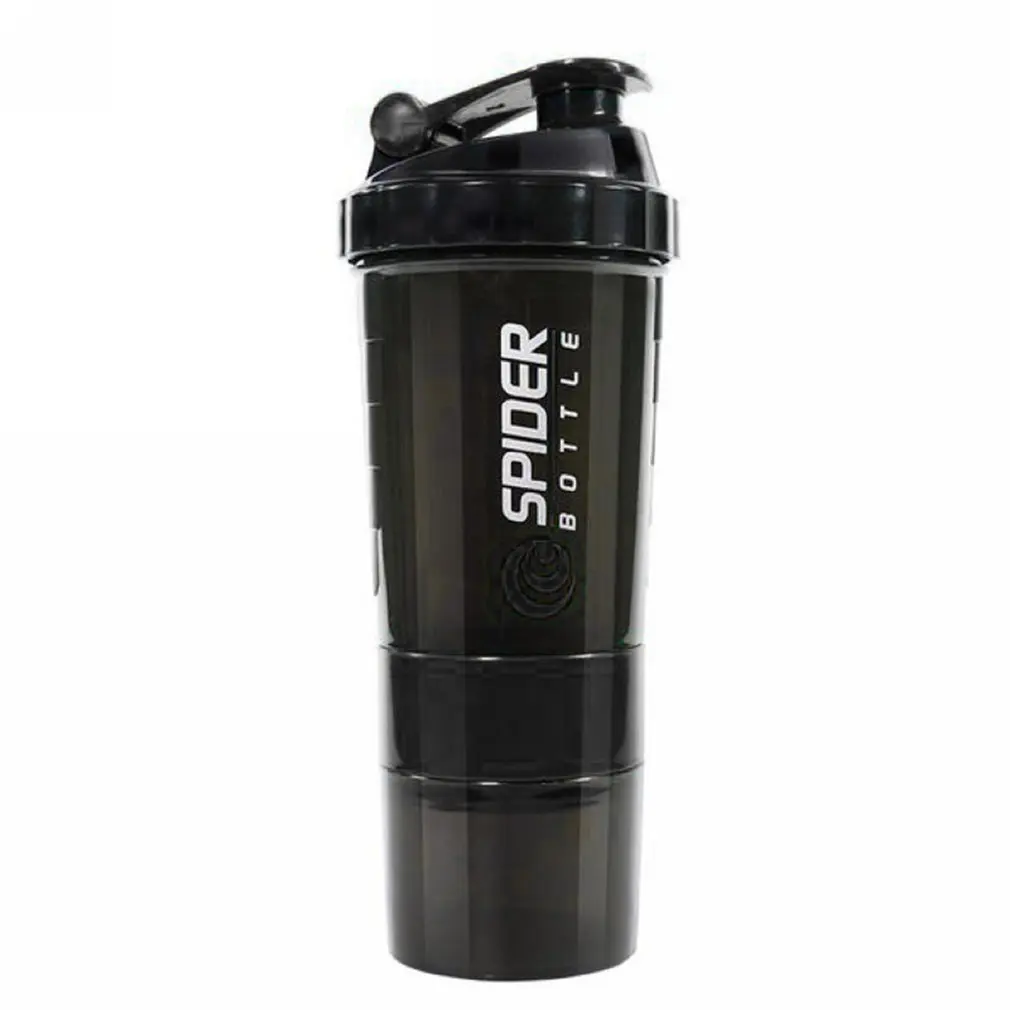 

Three Layers Bottle Protein Powder Shake Cup Large Capacity Water Bottle Plastic Mixing Cup Body-Building Exercise Bottle