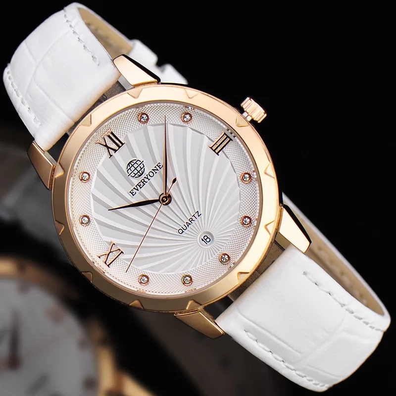 

Watch Large Dial Watch Switzerland Top Grade Leather Belt Ladies' Watch Waterproof Quartz Watch