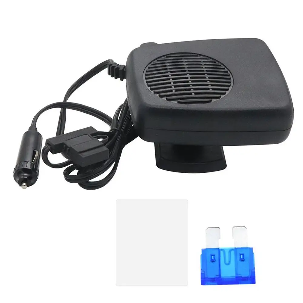 12V автомобиля подушка безопасности-Портативный автомобиля Fogbroom потепление охлаждающего воздушного потока быстрое размораживание с предохранителем с помощью двустороннего скотча Установка