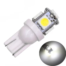 1 шт. T10 W5W 5050 5 SMD 194 168 светодиодный белый/синий/красный/зеленый/желтый клиновидный для салона сбоку на приборную панель, для номерного фонаря автомобиля Стайлинг