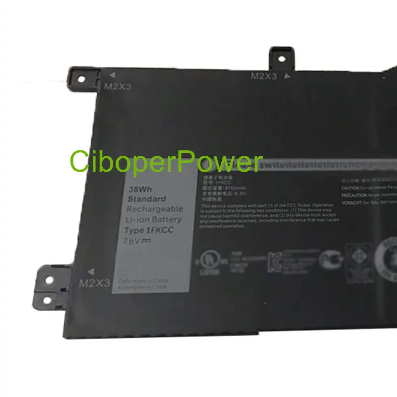 Оригинальное качество 7,6 V 4750mAh 1FKCC 09NTKM Аккумулятор для ноутбука