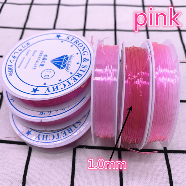 0.8 1.0mm Colourful Flexible Elastic Crystal Line Rope Cord for Jewelry Making Beading Bracelet Wire Fishing Thread Rope