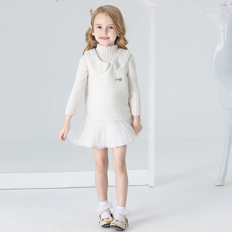 Платье детское без рукавов с бисером на осень/весну 2-8 лет | Детская одежда и обувь