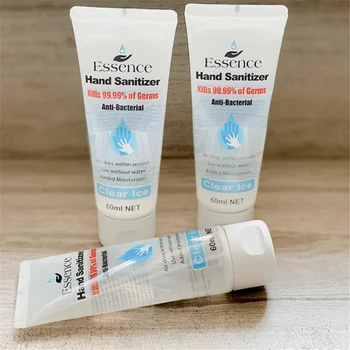 

500PCS DHL 60ml Portable Hand Cleaner Sanitizer Soaps Disposable Rinse Free Hand Sanitizer Effective 75% Alcohol