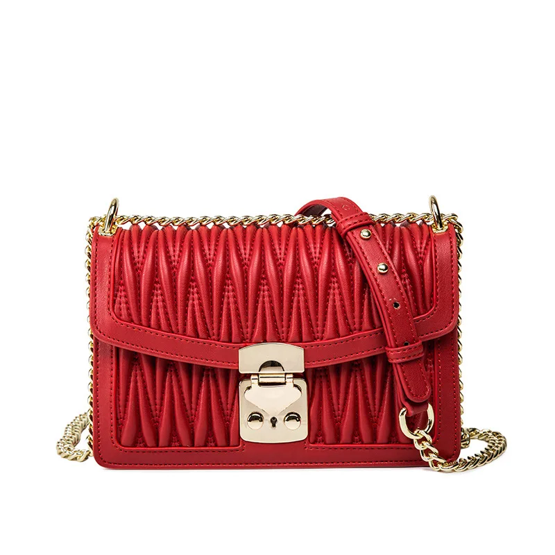 

2019 Spring And Summer New Style One-Shoulder Oblique Women's Bag Korean-style Fashion Bag with Chain