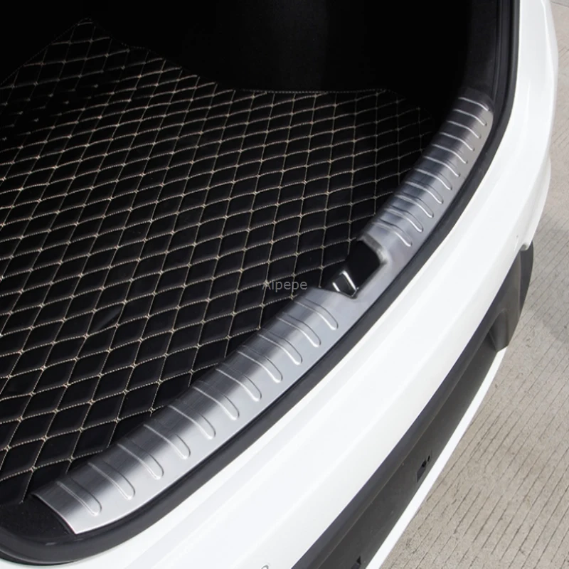 Для Kia Rio 4 X-line Sedan интерьерные аксессуары из нержавеющей стали внутренний Задний бампер протектор порога пластина автомобиля Наклейка