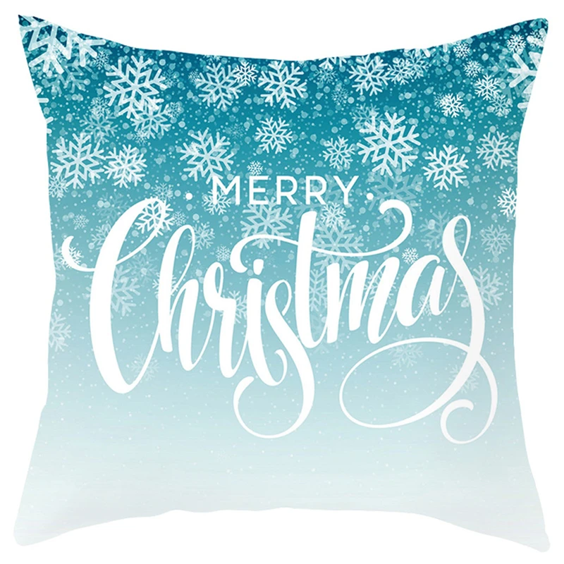 Merry Christmas короткая плюшевая наволочка диванная подушка набор наволочка свадебное украшение дома 18x18 дюймов 45x45 см