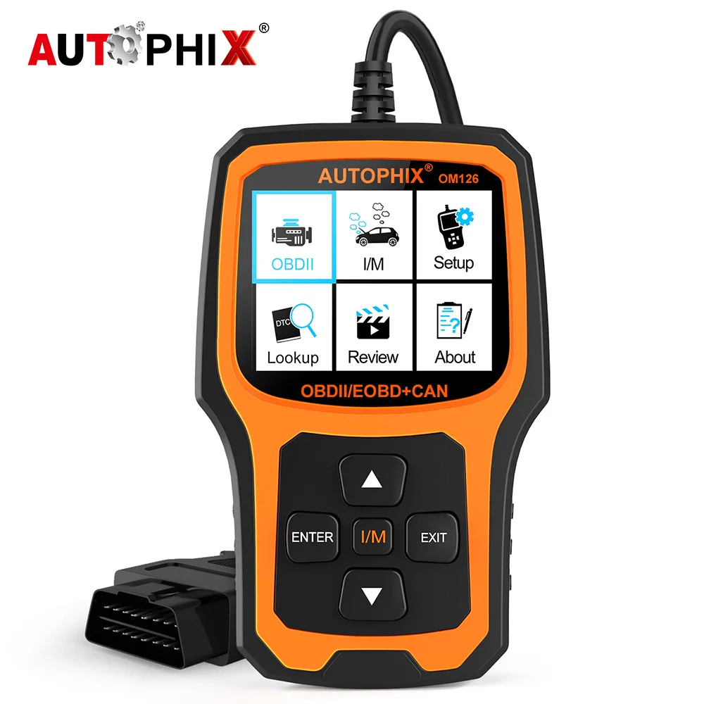 Autophix OM126 Автомобильный сканер полный OBD2 сканер анализатор двигателя для OBD 2 ODB автомобильный диагностический инструмент