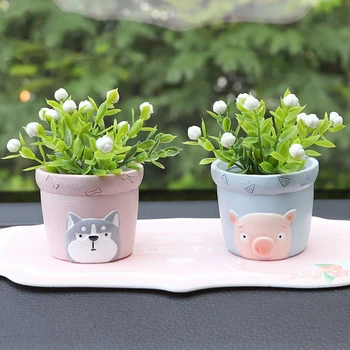 

Resin Cute Flower Pot Storage Container Plant Flowerpot Window Box Flowers Garden Home Decoration Mini Craft