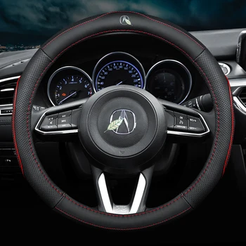 

No Smell Thin Car Genuine Leather Steering Wheel Covers for Acura TLX RDX MDX ILX RLX ZDX CDX TL RL Accessories