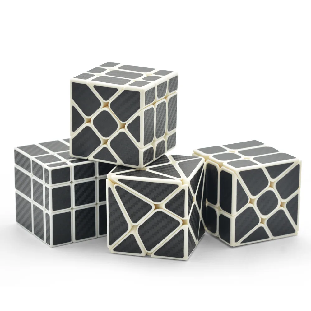 LeFun углеродного волокна серии 4 шт./компл. Magic Cube ветряное колесо Фишер Скорость куб 3x3 безопасный Пластик обучающие и развивающие игрушки