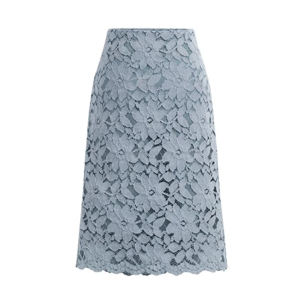 Women's Skirt Mesh Lace Skirt Midi Skirts Knee-Length Skirt Black Skirts Mujer Faldas Saias Social Women's Skirt Mesh Lace Skirt Midi Skirts Knee-Length Skirt Black Skirts Mujer Faldas Saias Social