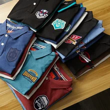 

2021 summer new European and American men's cotton casual short-sleeved shirt solid color fashion T-shirt