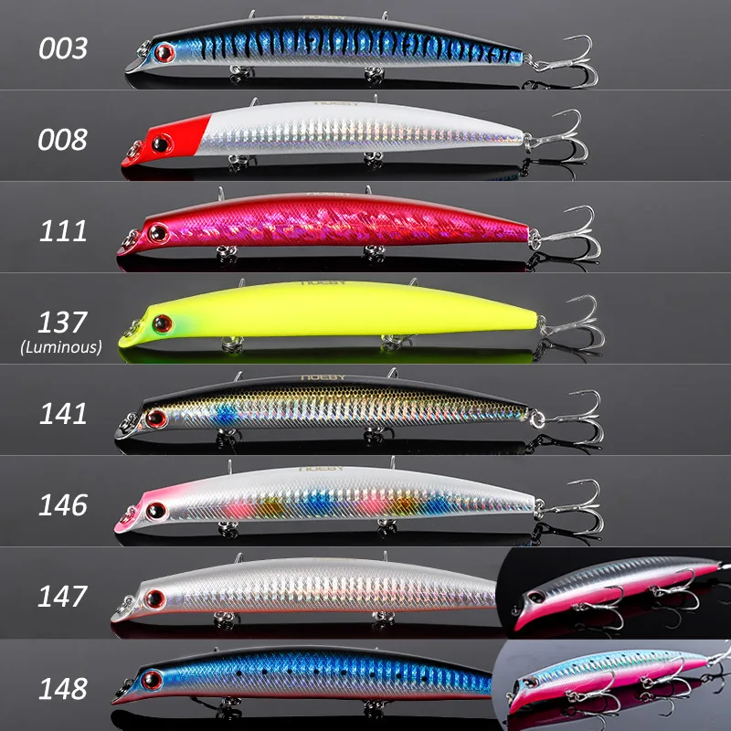 NOEBYサスケミノー釣りルアー12cm 16g 15cm 24gフローティング