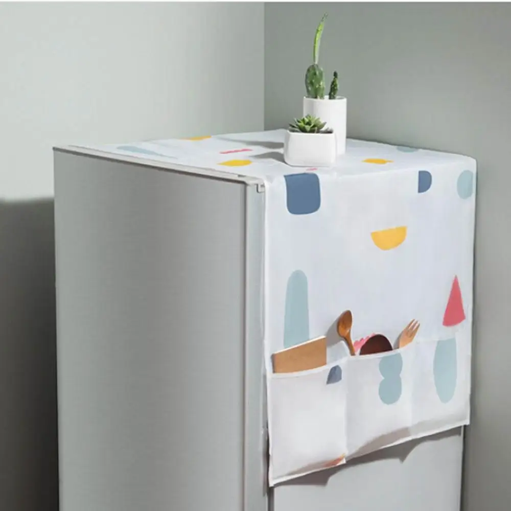 

Geometric Rhombus Dust Covers Washing Machine Covers Refrigerator Dust Covers Home Cleaning with Organizer Bag