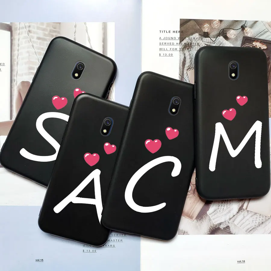 Redmi Note 8T Custodia Love Heart Letter Per Xiaomi Redmi Note 8 Pro 8T Redmi 8A Cover Posteriore Custodia Morbida In Silicone Tpu Opaco