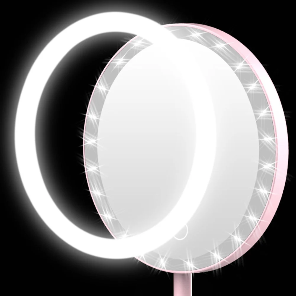 USB Перезаряжаемый светодиодный, регулируемый дневной свет, косметическое зеркало для макияжа, настольная лампа яркого цвета, тонкая и гладкая, высоко пигментированная