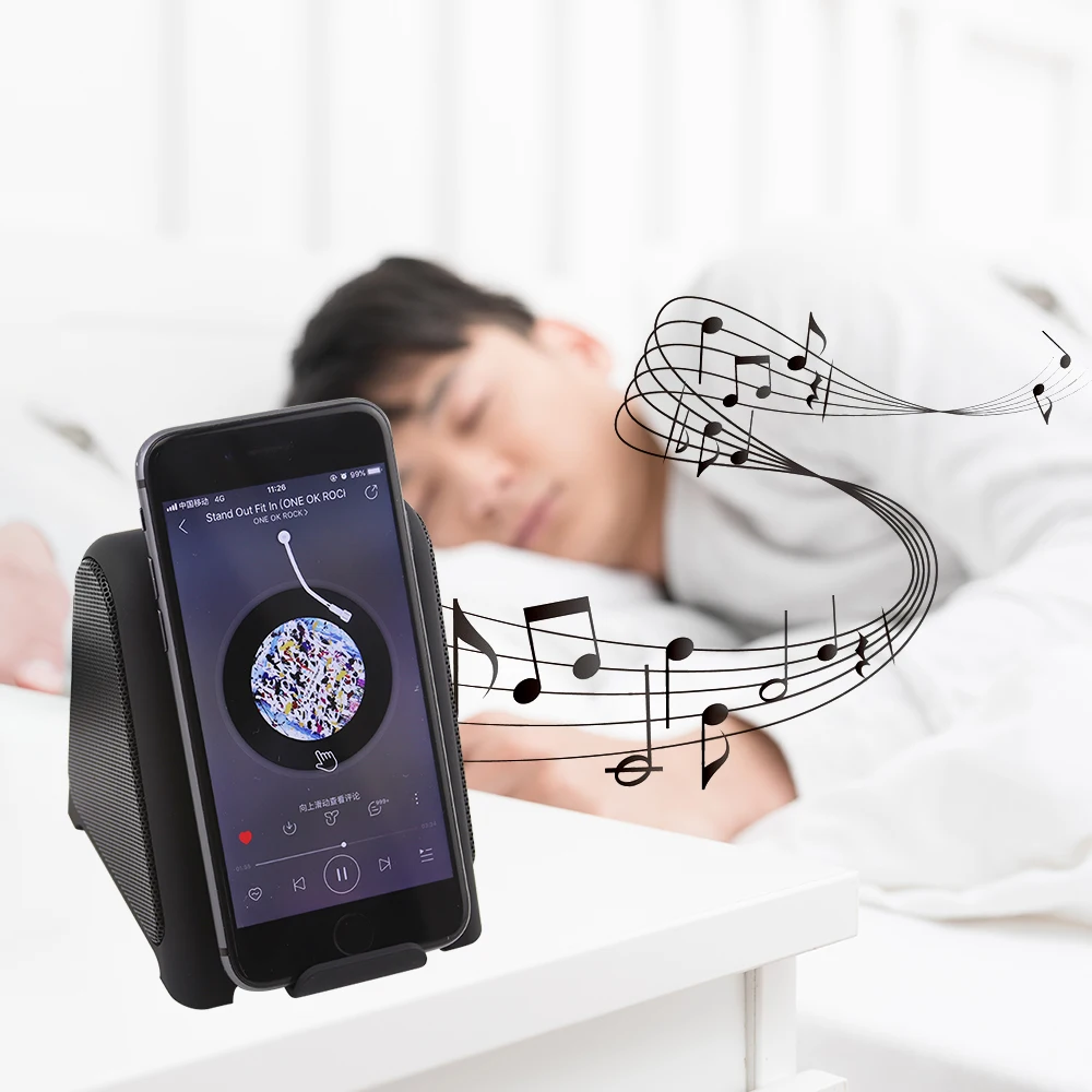 CHYI Bluetooth 3d Музыкальная стерео Колонка Мини Комбо Многофункциональный BT громкий динамик поддержка беспроводной зарядки для смартфон Huawei