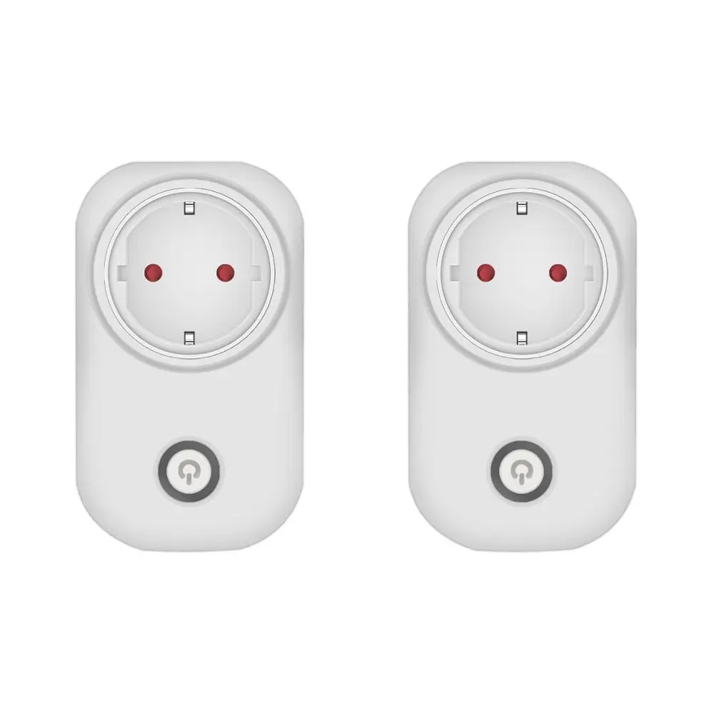 2 pcs Wi-Fi Разъем питания EU 16A Google Home Alexa Голосовая умная розетка с зарядкой энергии приложение Tuya Smart Life Беспроводное управление - Цвет: 2 pcs