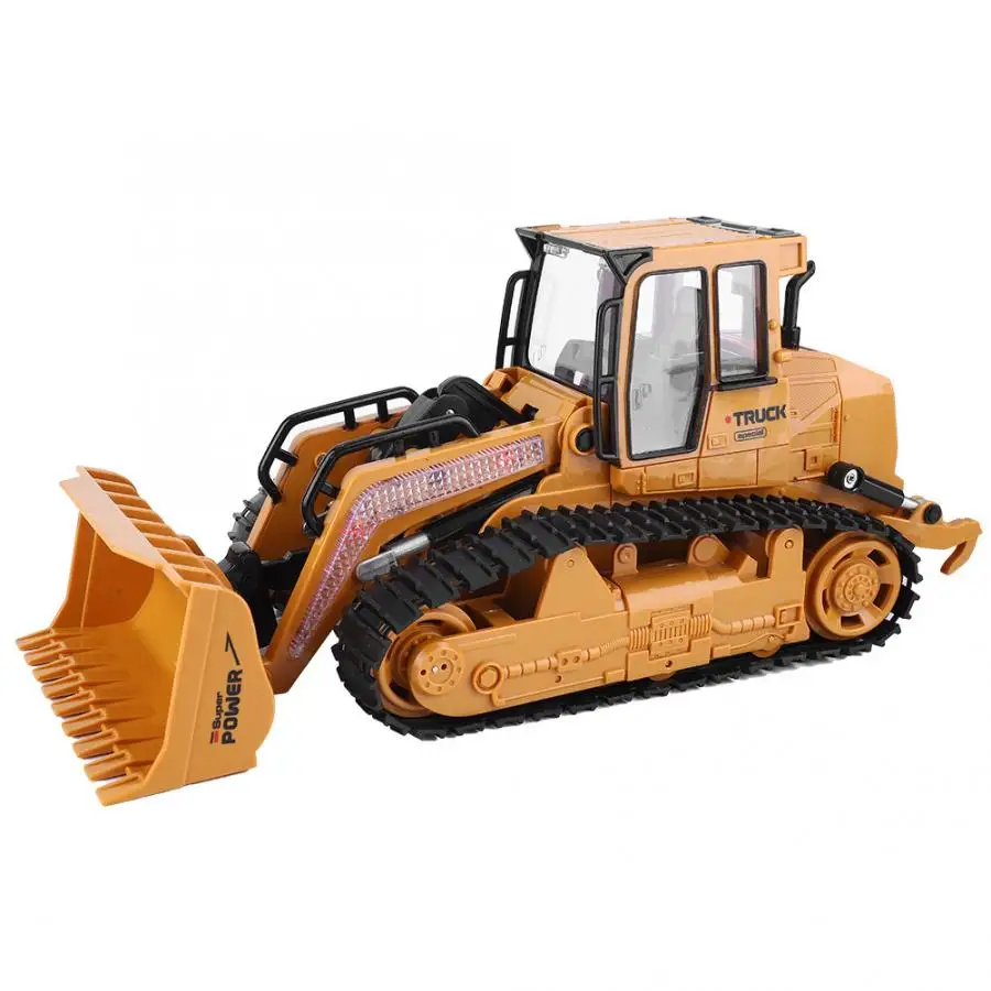 2,4 ГГц 8CH моделирование 1/12 грузовик бульдозер гусеница RC инженерный автомобиль с крутым светильник эффект для детей подарок