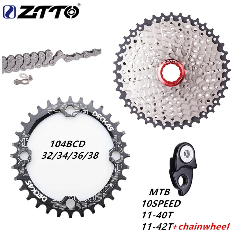 Звездочка горного велосипеда ZTTO 10 speed 11-42T 11-40T для 10-скоростной коробки передач s 10v