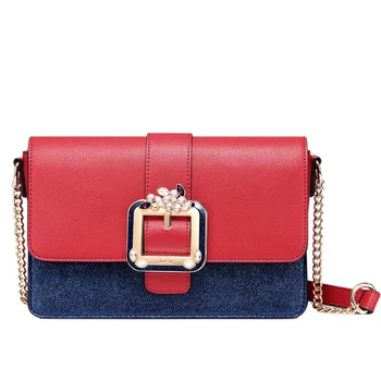 

ASDS-JUST STAR Brand Women's PU Leather Messenger Bags Ladies Fashion Chains Clutch Female Envelope Crossbody Purse