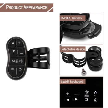 

Hot Onever Car Steering Wheel Button Remote Control DVD/2 Din Android Bluetooth Wireless Universal Remote Control+GPS Navigation