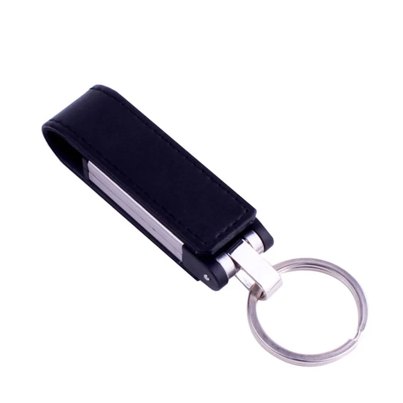 B JASRER кожаный и металлический стиль USB флэш-накопитель Флешка 8 ГБ 16 ГБ 32 ГБ коммерческий Брелок карта памяти диск USB - Цвет: B