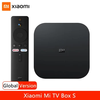 Xiaomi-decodificador Mi Box S versión Global, 4K, Ultra HD, Android TV 9,0, HDR, 2G, 8G, WiFi, Google Cast, Netflix, dispositivo de TV inteligente S, IPTV
