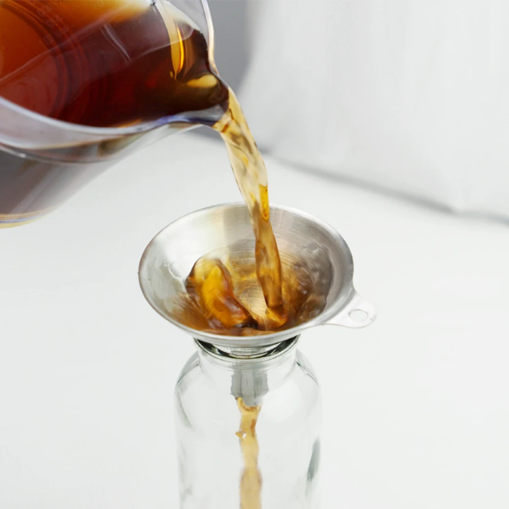 Набор воронок из нержавеющей стали комплект 3 штук с ручными крючками кухонные