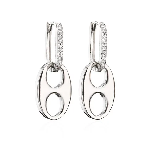 Fashion Metal Personality Geometric Hoop Earrings Unique Design Nose Drop Earrings For Women Party Jewelry Gift 2021