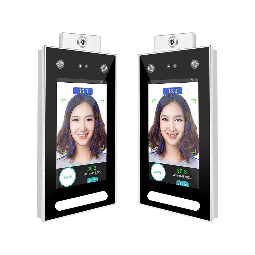 Temperature Measurement PalmPrint Face Dynamic Recognition Terminal Device Access Control System Face Password Attendance Machin - Famidy.com