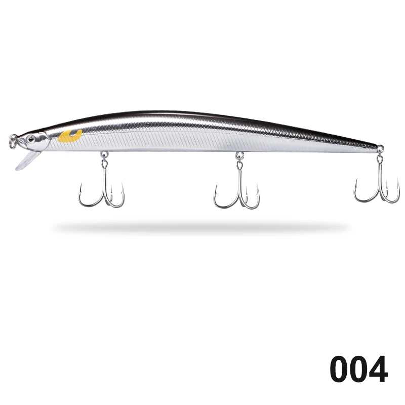 Hunthouse Tide Slim Minnow flyer175 плавающая жесткая приманка для рыбалки Морская рыбалка 175 мм 25 г/34 г ABS пластик для морской щуки - Цвет: 34g-B004