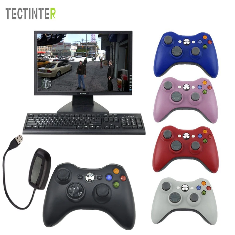 Для Xbox 360 2 4G беспроводной контроллер компьютер с ПК приемник геймпад пульт
