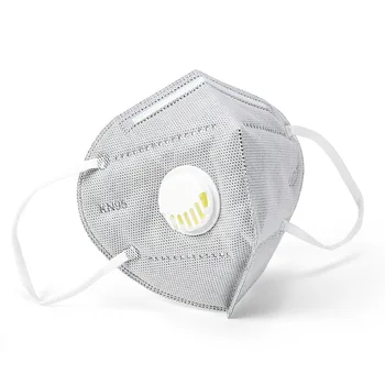 

Kn95 dust mask with breathing valve anti-fog and haze folding mask six-layer activated carbon protective mask