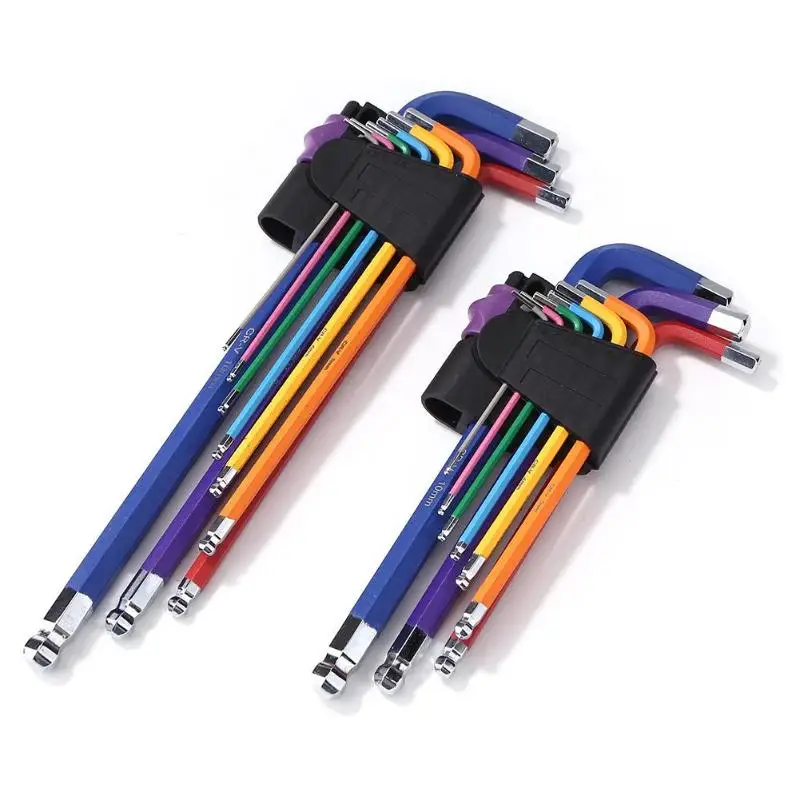 

9pcs L Key Screwdriver Hex Wrench Set Allen Inner Hexagon Torx Star Spanner