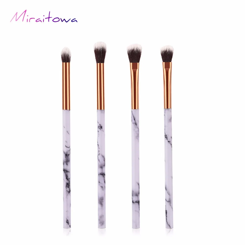 Marbling Makeup Brushes Set Marble Pattern Brush Set Eye Shadow Concealer Beauty Make Up Brush Kit Cosmetic Tools